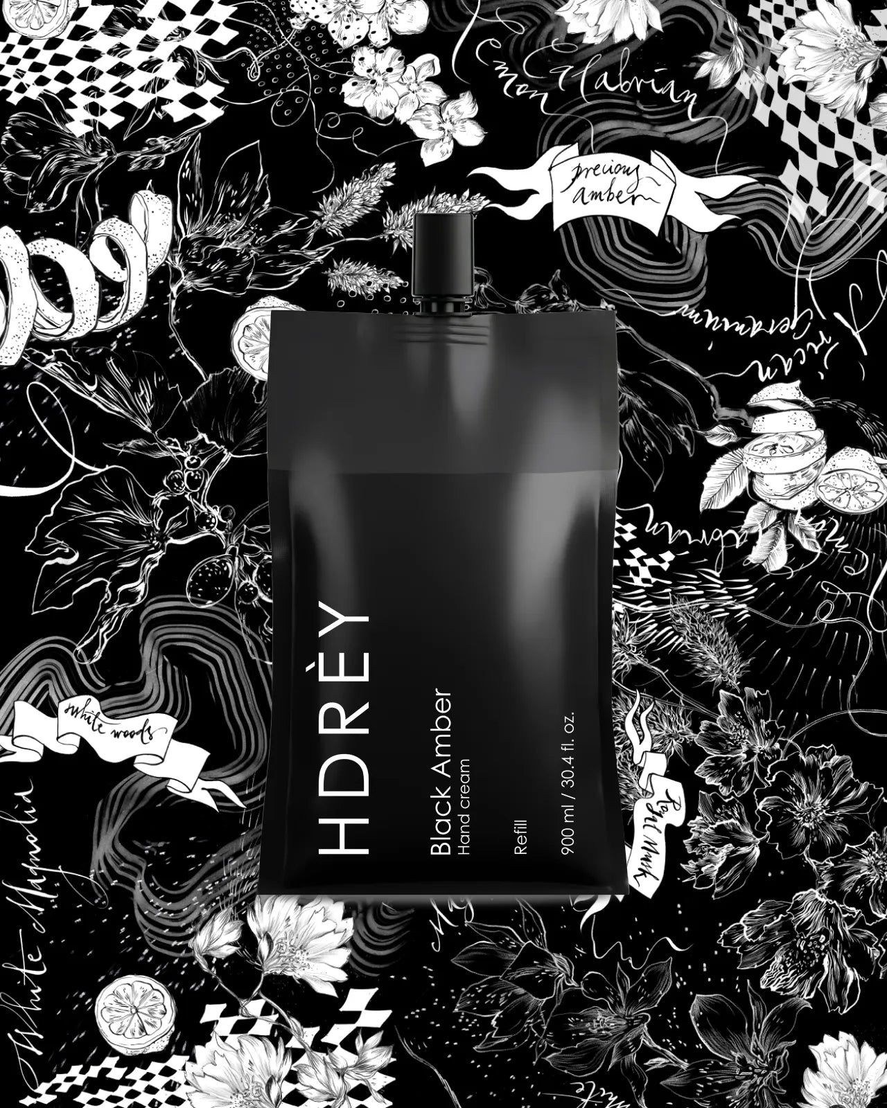 Krem do rąk Black Amber z olejem arganowym i witaminą E Refill 900 ml 35% taniej