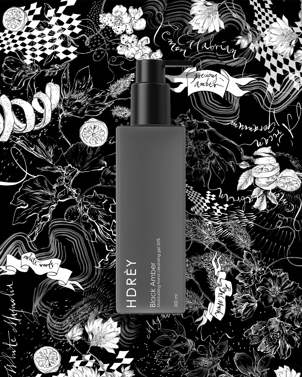 Żel do oczyszczania dłoni (50% vol.) Black Amber 300 ml