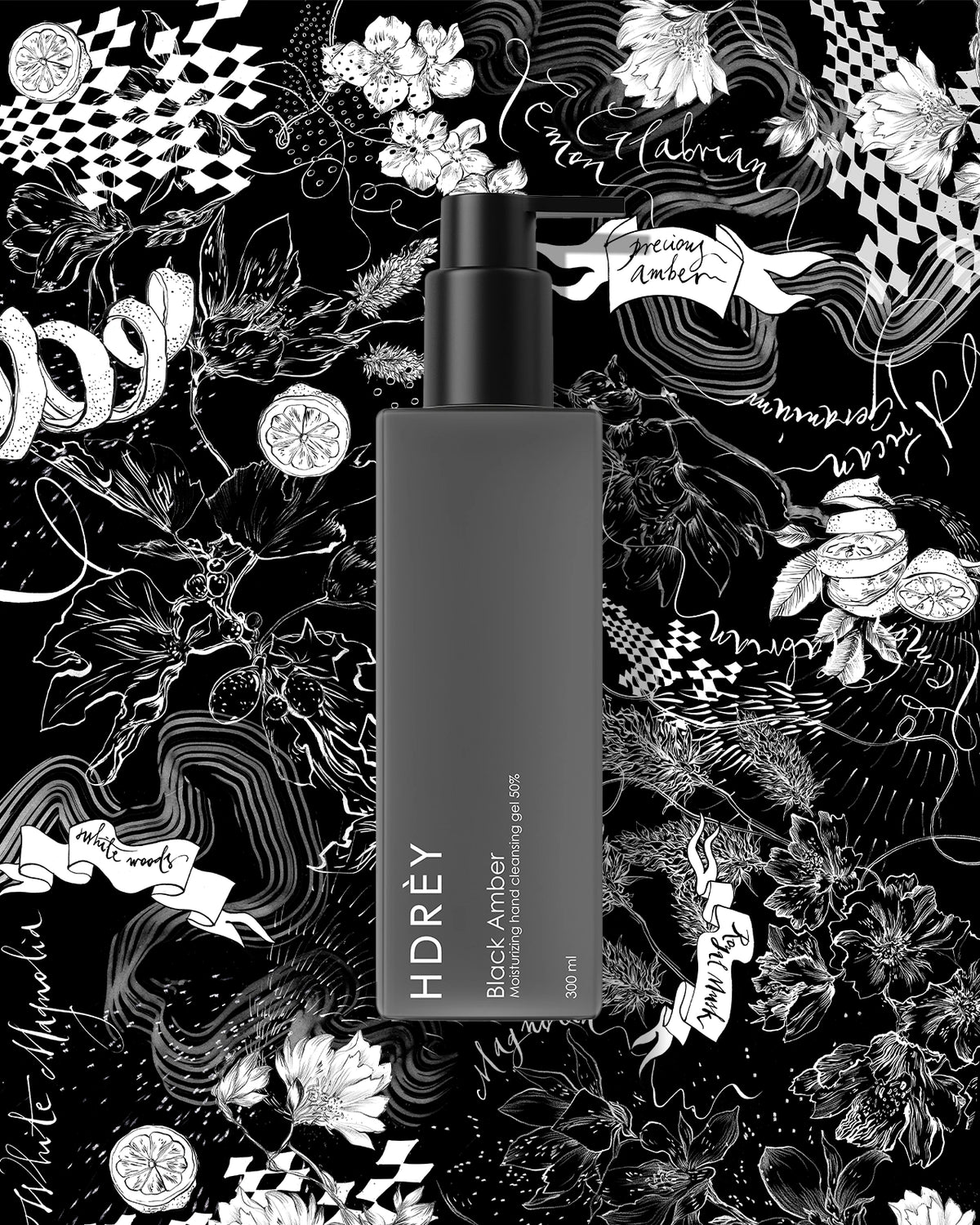 Żel do oczyszczania dłoni (50% vol.) Black Amber 300 ml