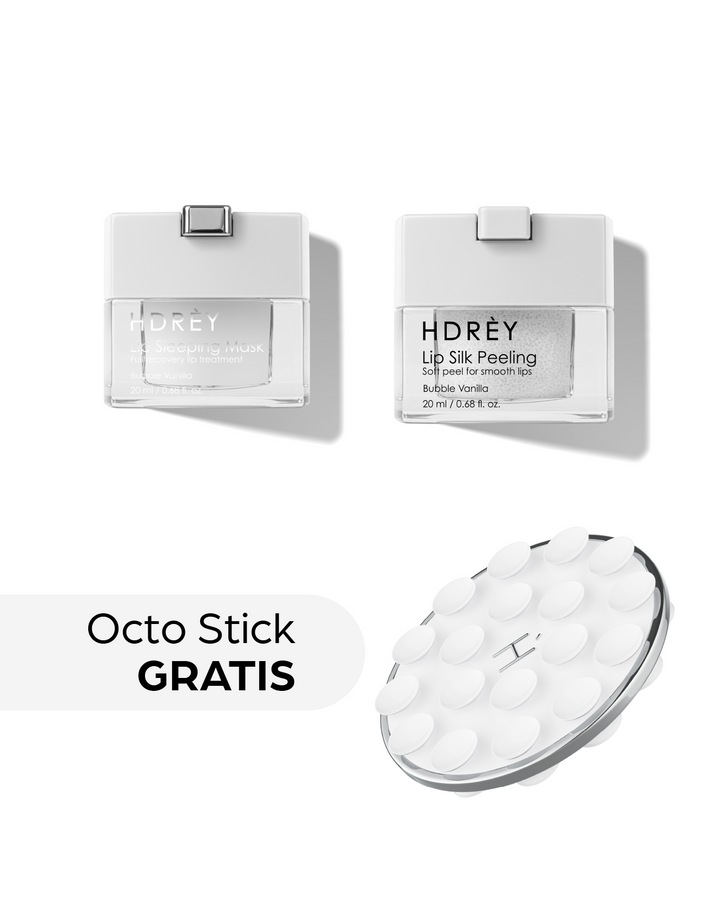 Zestaw do ust Maska + Peeling Bubble Vanilla - Octo Stick GRATIS