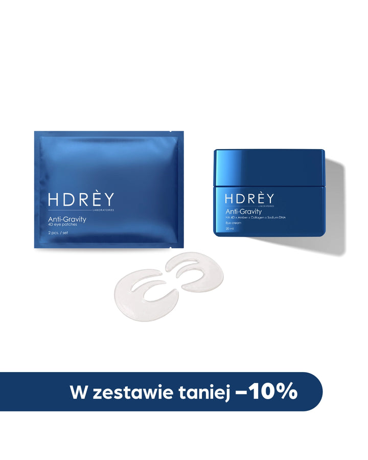 Krem pod oczy + płatki pod oczy Anti - Gravity