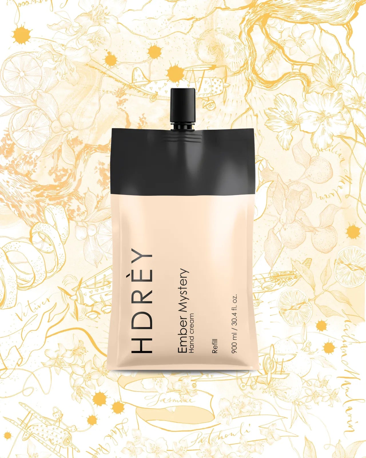 Krem do rąk Ember Mystery z olejem arganowym i witaminą E Refill 900 ml 35% taniej
