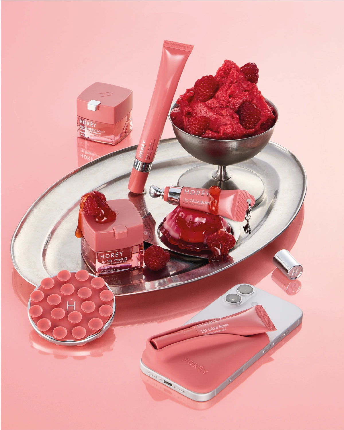 Lip Gloss Phone Case Raspberry Mousse