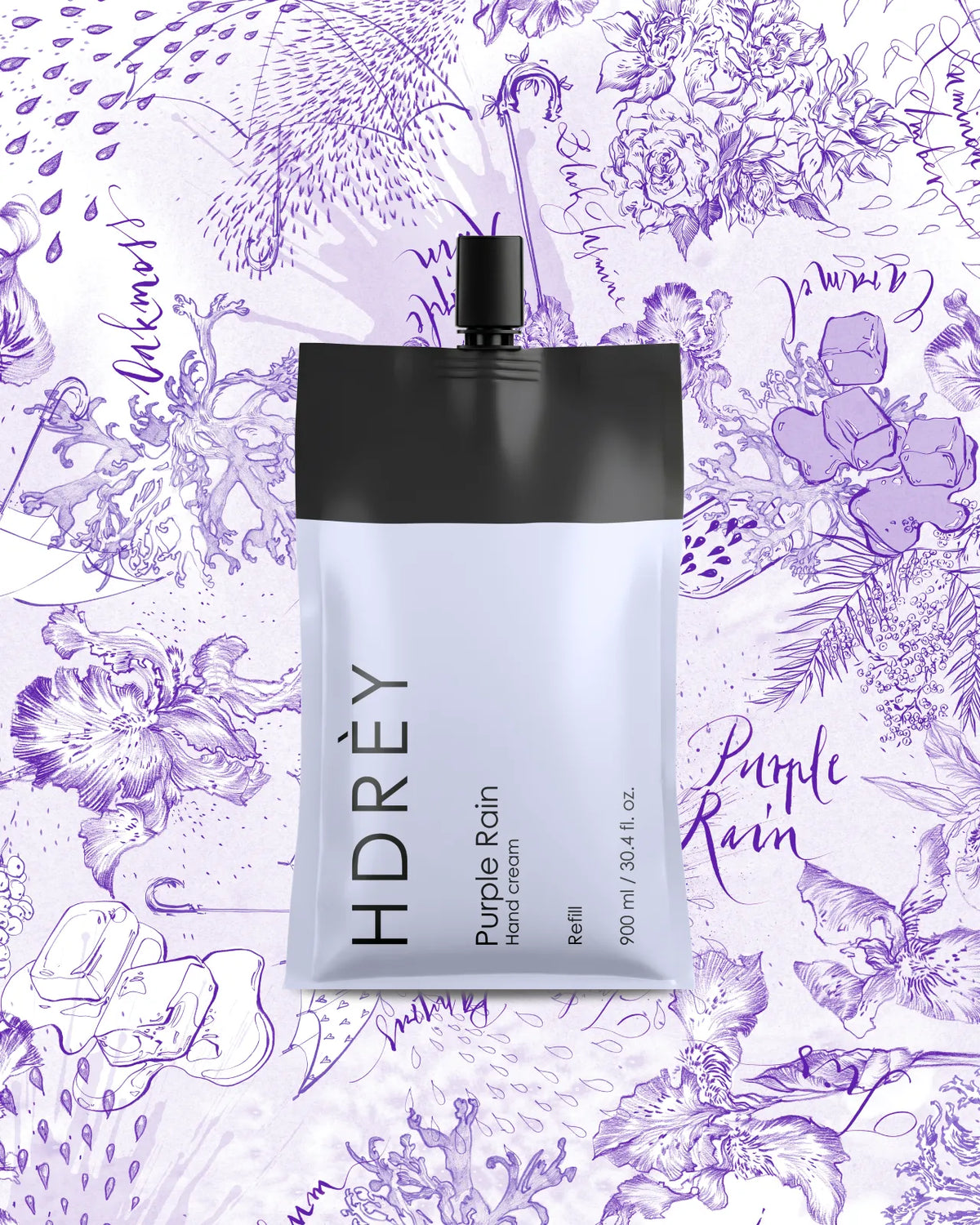 Krem do rąk Purple Rain z olejem arganowym i witaminą E Refill 900 ml 35% taniej