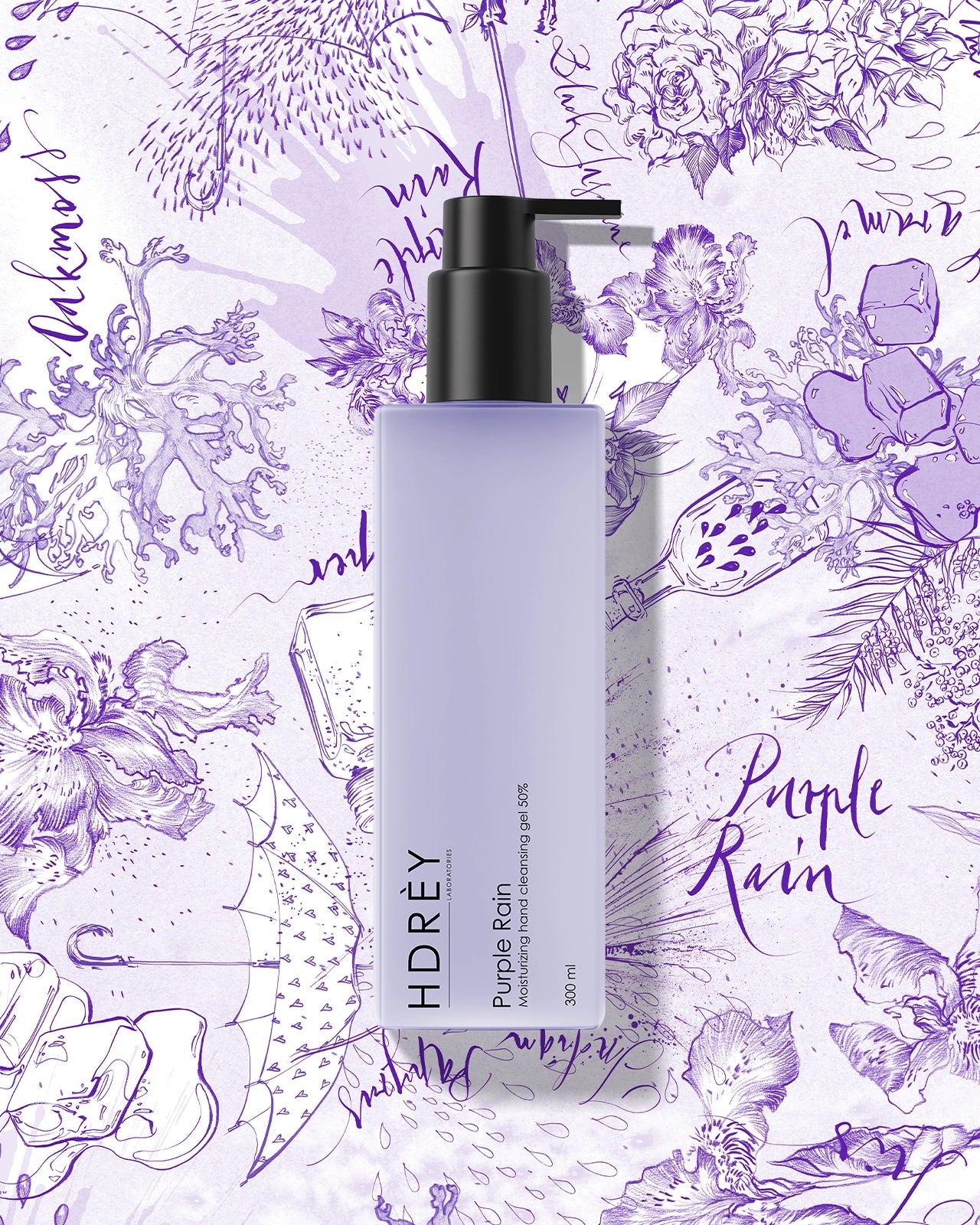 Żel do oczyszczania dłoni (50% vol.) Purple Rain 300 ml