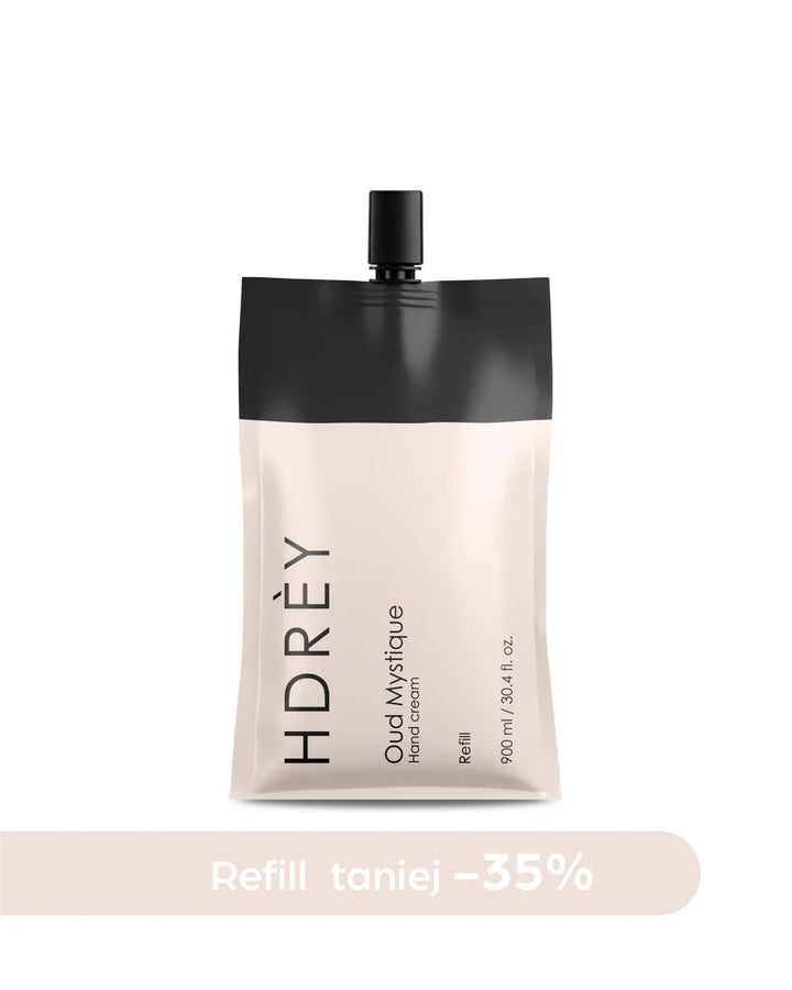 Krem do rąk Oud Mystique z olejem arganowym i witaminą E Refill 900 ml 35% taniej