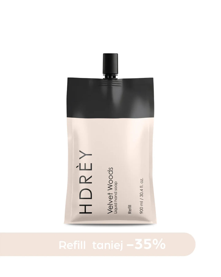 Mydło do rąk Velvet Woods Refill 900 ml 35% taniej