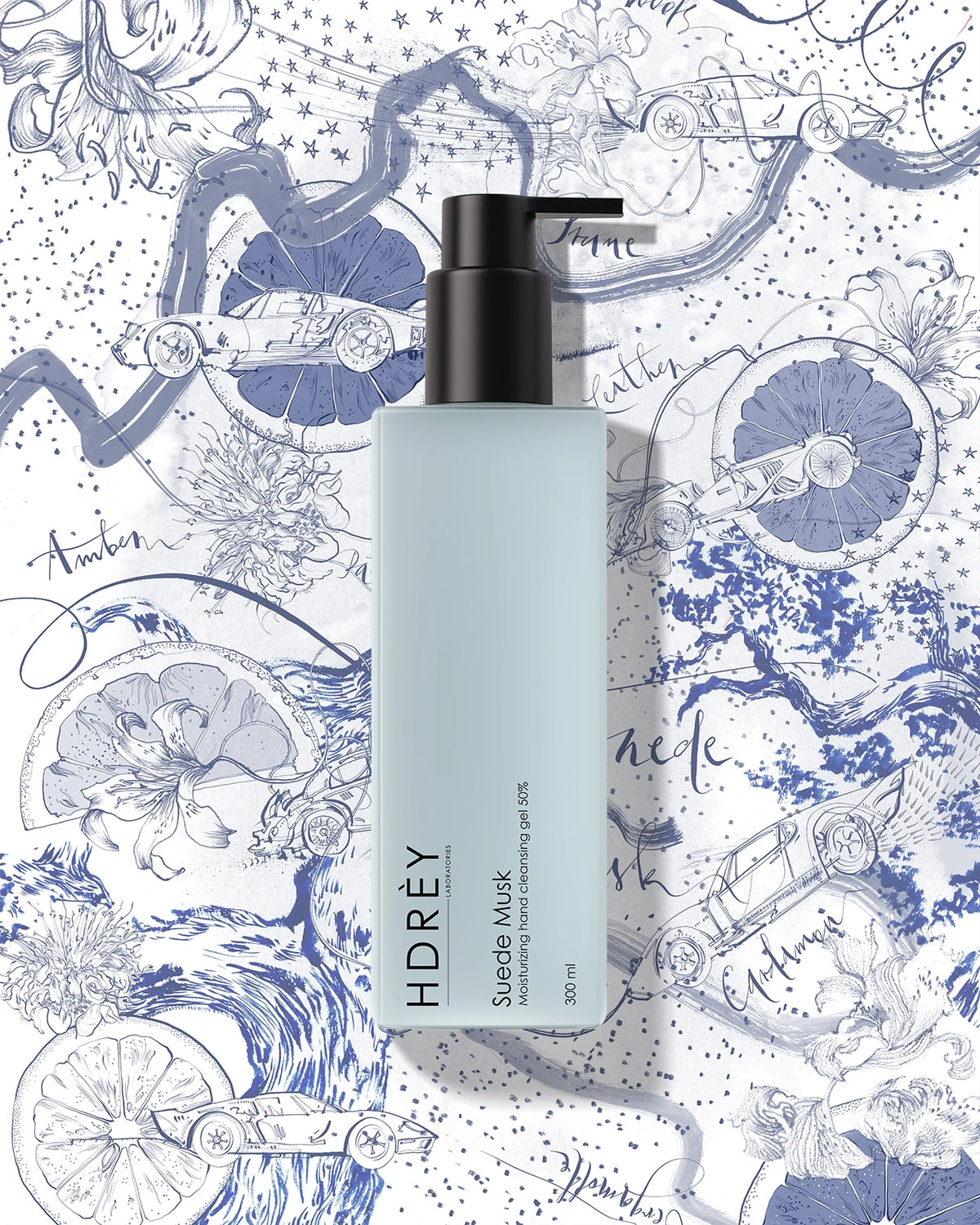 Żel do oczyszczania dłoni (50% vol.) Suede Musk 300 ml