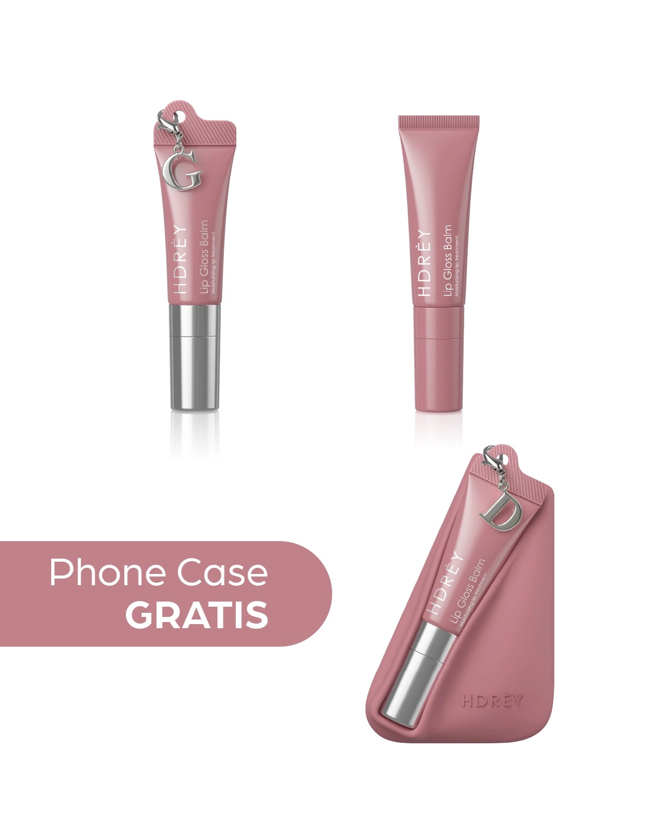 Zestaw 2 błyszczyków do ust Raspberry Mousse - Phone Case GRATIS